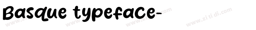 Basque typeface字体转换